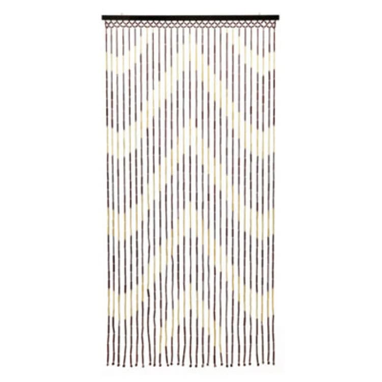 Image of JVL Provence Door Curtain - Arrow Light Brown