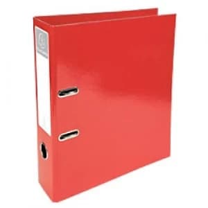 Image of Exacompta Lever Arch File 53625E 70 mm Pressboard 2 ring A4 Red Pack of 10