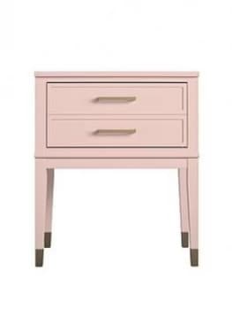 Image of Cosmoliving Westerleigh Side Table- Pink/Gold