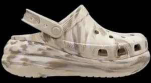 Image of Crocs Crush Marbled Clogs Unisex Bone / Multi W4/M3