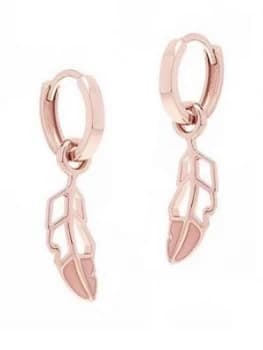 Image of All We Are Feather Hoop Earring