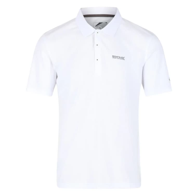 Image of Regatta Mens Maverick V Quick Drying Wicking Polo Shirt XL - Chest 43-44' (109-112cm) White REG199-900-XL