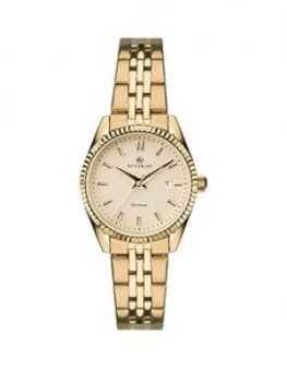 Image of Accurist Champagne Date Dial Gold Stainless Steel Bracelet Ladies Watch