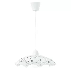 Image of Fan Europe ROOT Dome Pendant Ceiling Light White 42x30cm