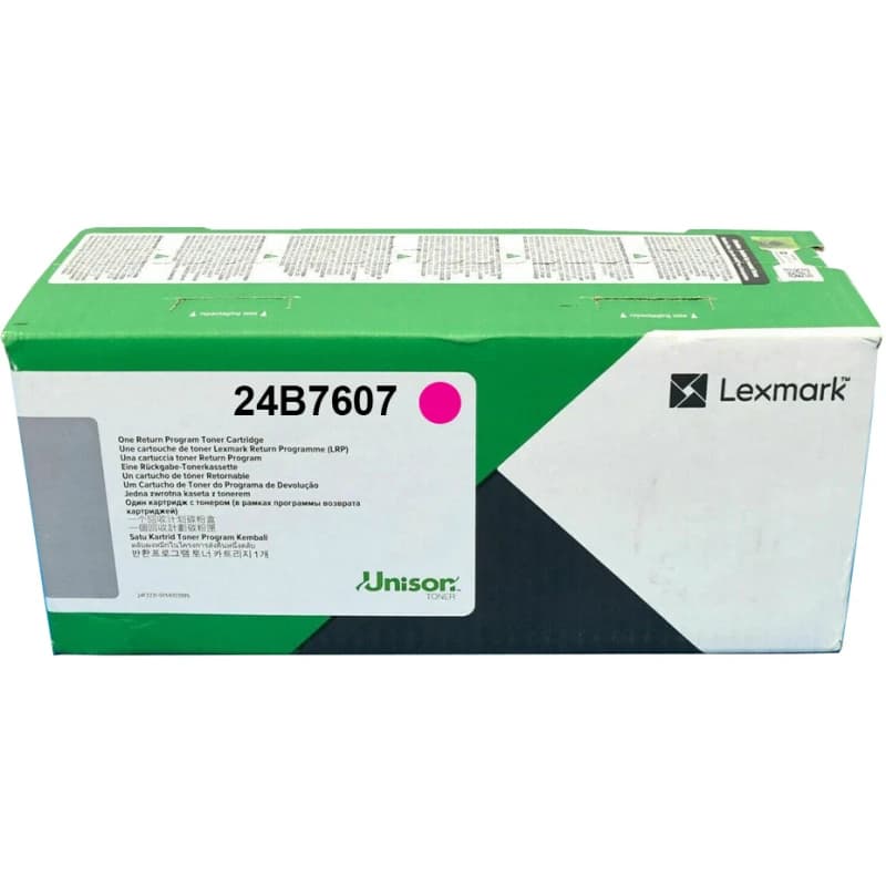 Image of Lexmark 24B7607 Magenta Return Programme Toner Cartridge (Original)