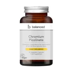 Image of Balanced Chromium Picolinate 30 Caps