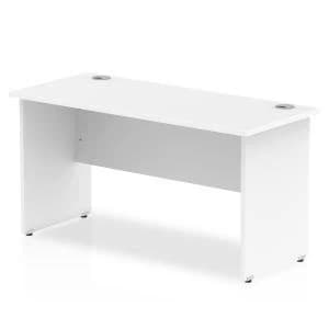 Image of Trexus Desk Rectangle Panel End Leg 1400x600mm White Ref MI002247