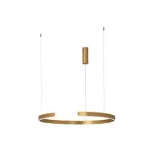 Image of Larissa Lighting - Larissa Ilio Ceiling Pendant Light 40W 3000K Aluminium Antique Brushed Gold