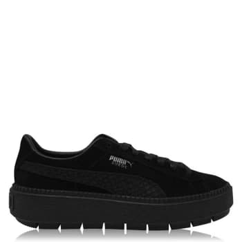 Image of Puma Trace Trainers Ladies - Black-Silver