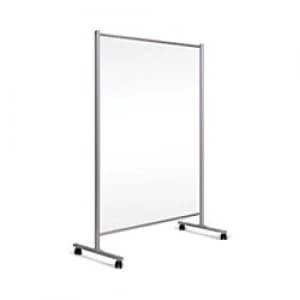 Image of Bi-Office Mobile Stand with Transparent Panel, Acrylic, Aluminium Frame 1200 x 1800 mm