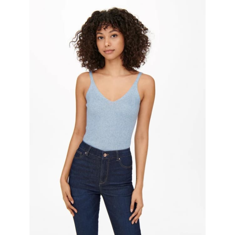 Image of Only Lina Top Knt - Blue Blue 8