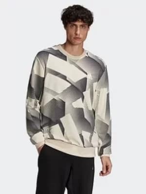 Image of adidas Sportswear Graphic Sweatshirt, Multi Size M Men