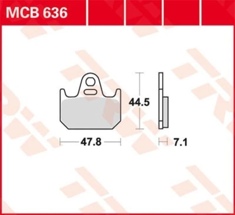 Image of TRW Lucas Brake lining MCB636
