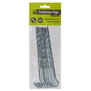 Image of Summit Corkscrew Pegs - Pack of 10