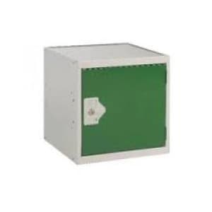 Image of One Compartment Cube Locker D300mm Green Door MC00088