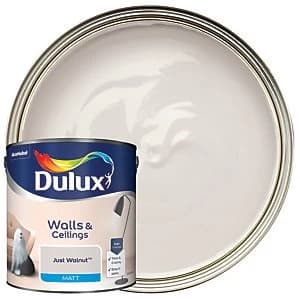 Image of Dulux Walls & Ceilings Just Walnut Matt Emulsion Paint 2.5L