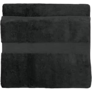 Image of Paoletti Cleopatra Egyptian 100% Cotton Bath Sheet, Charcoal, 2 Pack