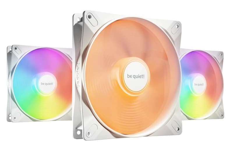 Image of be quiet Light Wings LX ARGB 140mm PWM High Speed Triple Fan Pack - White
