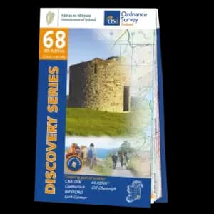 Image of Map of County Carlow, Kilkenny and Wexford: OSI Discovery 68