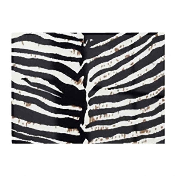 Image of Warren Reed Designer Zebra Pattern Glass Chopping Board