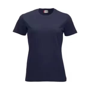 Image of Clique Womens/Ladies New Classic T-Shirt (XS) (Dark Navy)