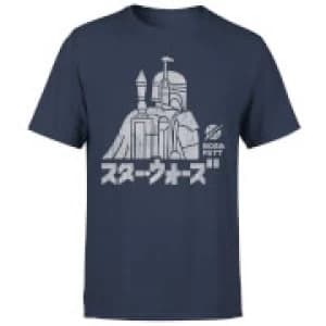 Image of Star Wars Kana Boba Fett Mens T-Shirt - Navy - L