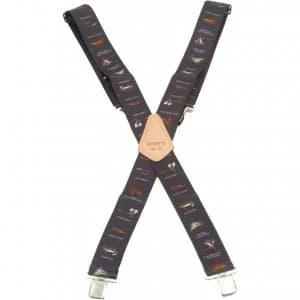 Image of Kunys Black Fly Work Trouses Braces