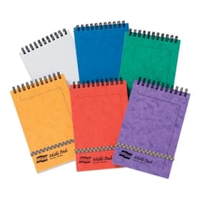 Image of Original Europa Wirebound Elasticated Ruled Notepad 202 x 127mm