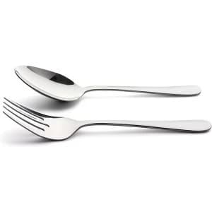Image of Windsor Serving Fork And Spoon Set Stainless Steel