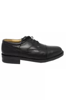 Image of Plain Leather Capped Gibson Formal Shoes