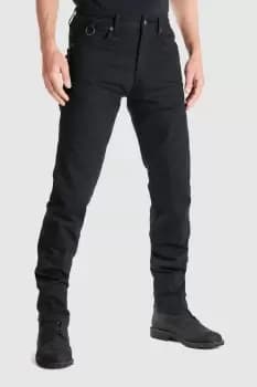 Image of Pando Moto Karl Cor 02 Motorcycle Jeans Mens Slim-Fit Cordura Black W38/L36