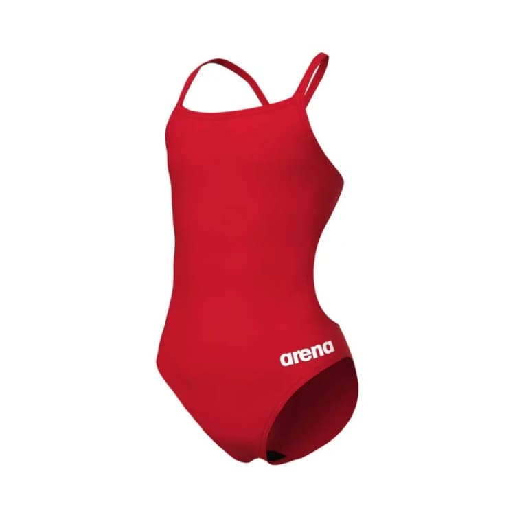 Image of One Piece swimsuit for girls Arena Team Challenge Solid Rouge Female 14/15 ans