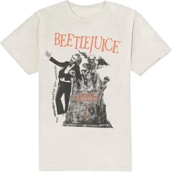 Image of Warner Bros - Here Lies Beetlejuice Unisex X-Large T-Shirt - White