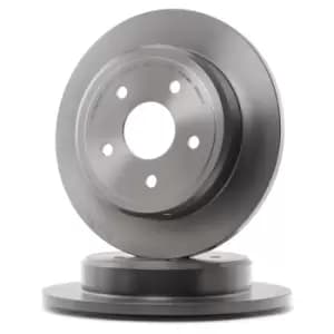 Image of PAIR PAINTED BREMBO BRAKE DISCS 08.A863.11