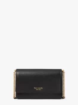 Image of Kate Spade Morgan Flap Chain Wallet, Black, One Size