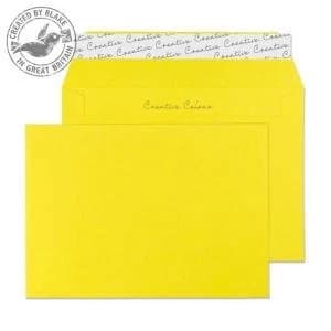 Image of Blake Creative Colour C6 120gm2 Peel and Seal Wallet Envelopes Banana