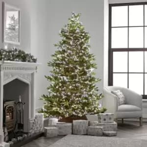 Image of The Winter Workshop - 2000 LED Compact Cluster Lights for 10ft Christmas Tree - Indoor & Outdoor Multi Function Timer Megabrights - Cool White