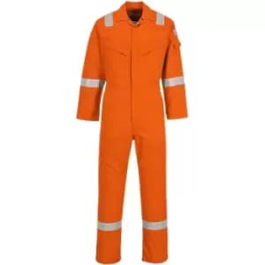Image of Portwest - FR50 Orange Sz L Regular Flame Resistant Anti-Static Boiler Suit Coverall Overall
