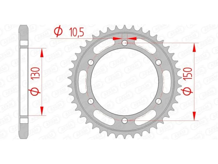 Image of AFAM 12606-46 Chain Sprocket Steel Chain Sprocket (5479)