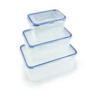 Image of Lock N Lock 3 Piece Rectangular Set Clear
