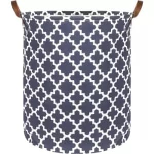 Image of Laundry Basket with Drawstring Cover Large M&W - Purple