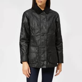 Image of Barbour Womens Beadnell Wax Jacket - Black - UK 18