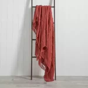 Image of Motti 140cm x 180cm Throw Red