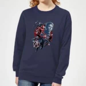 Image of Avengers: Endgame Shield Team Womens Sweatshirt - Navy - L