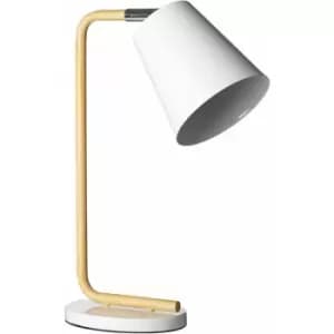 Image of Premier Housewares - Bruin White Table Lamp