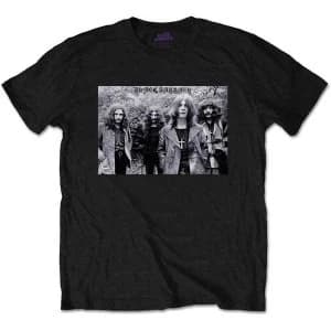 Image of Black Sabbath - Group Shot Unisex Large T-Shirt - Black
