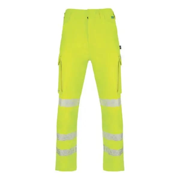 Image of Beeswift Envirowear Beeswift Envirowear High Visibility Trousers Saturn Yellow 34S EWCTRSY34S