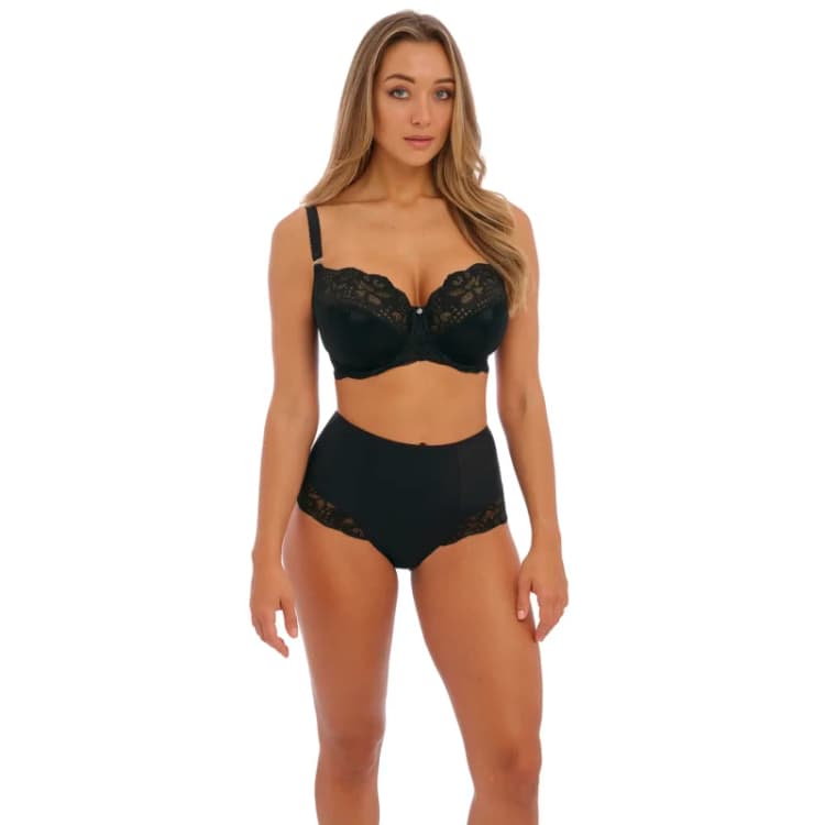 Image of Fantasie Womens Reflect High Waist Brief in Black Size: 18 Black Female 18