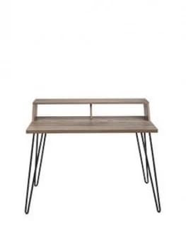 Image of Koble Bea Desk With Wireless Charging - Lime Wash/Grey