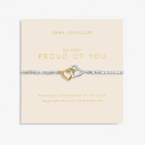 Image of Forever Yours So Very Proud Of You Silver Gold Plated 17.5cm Bracelet 6879